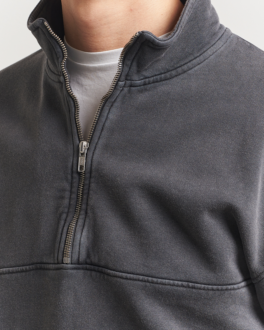 Herre | Trøjer | Colorful Standard | Classic Organic Half-Zip Faded Black