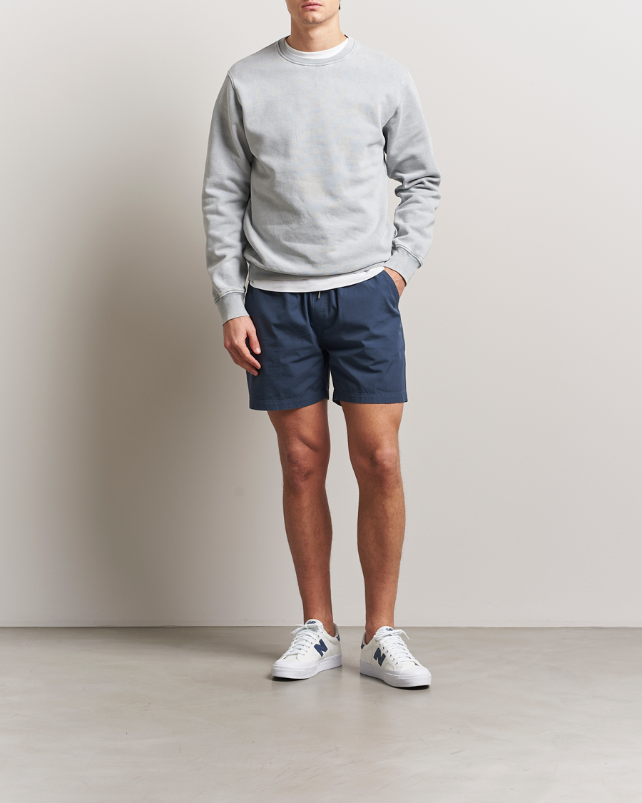 Herre | Shorts | Colorful Standard | Classic Organic Twill Drawstring Shorts Petrol Blue