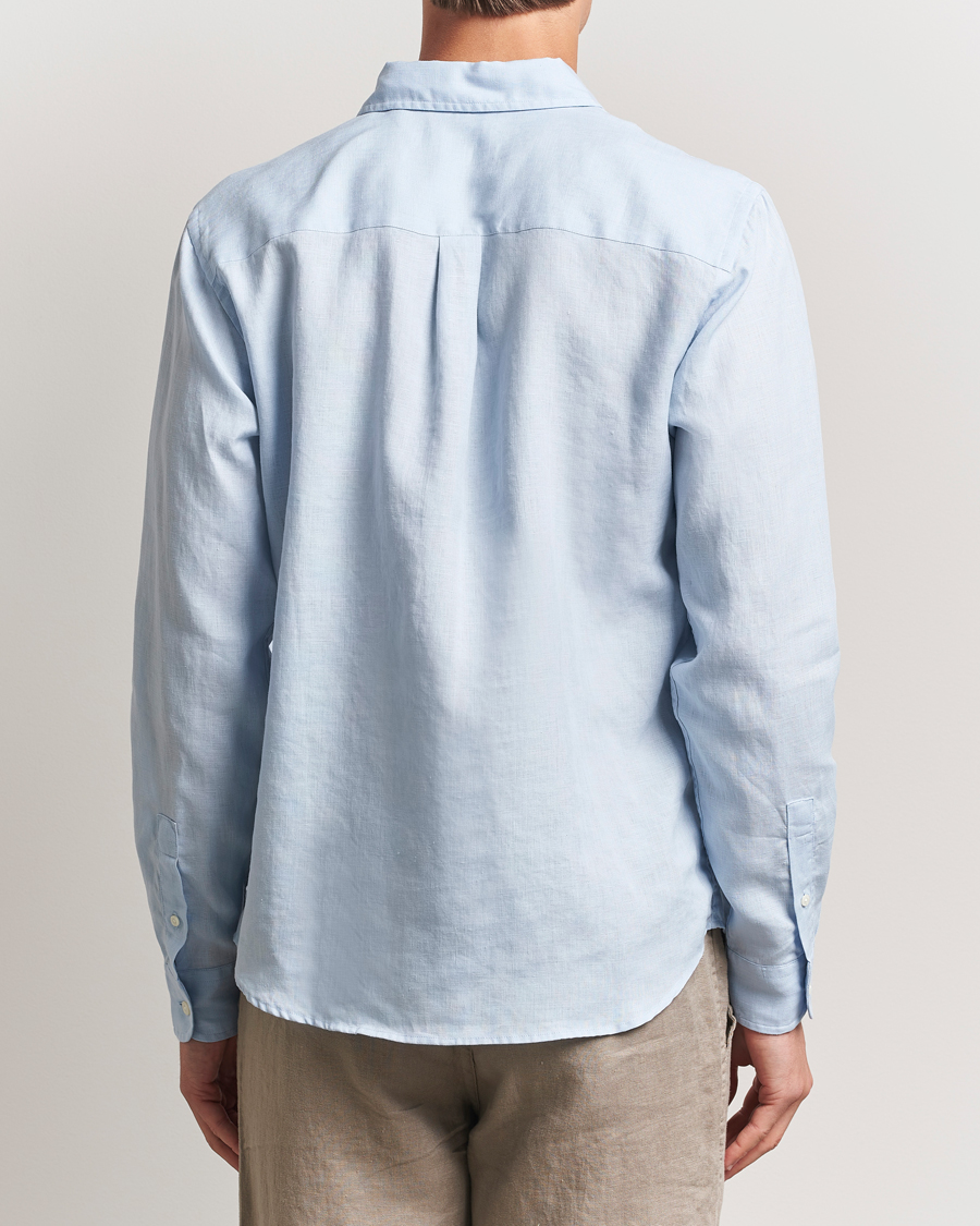 Herre | Skjorter | Colorful Standard | Garment Dyed Linen Shirt Polar Blue