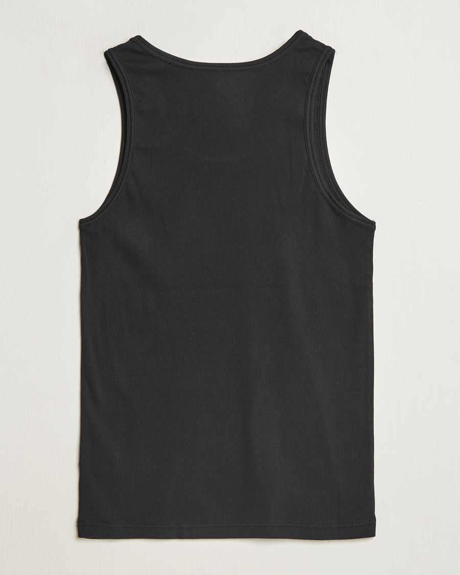 Herre | T-Shirts | Colorful Standard | Organic Rib Tank Top Deep Black