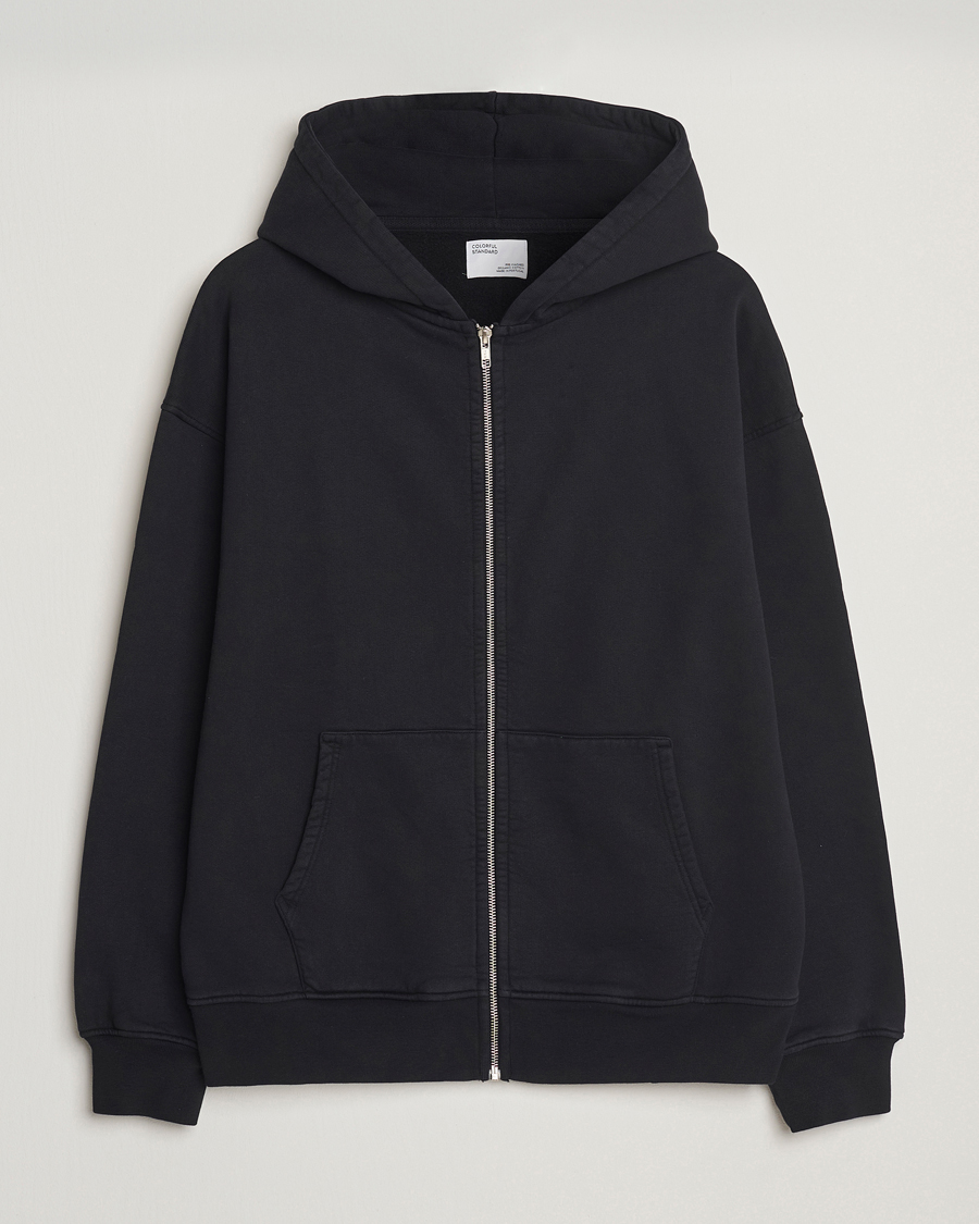 Herre | Trøjer | Colorful Standard | Classic Organic Full Zip Hoodie Deep Black