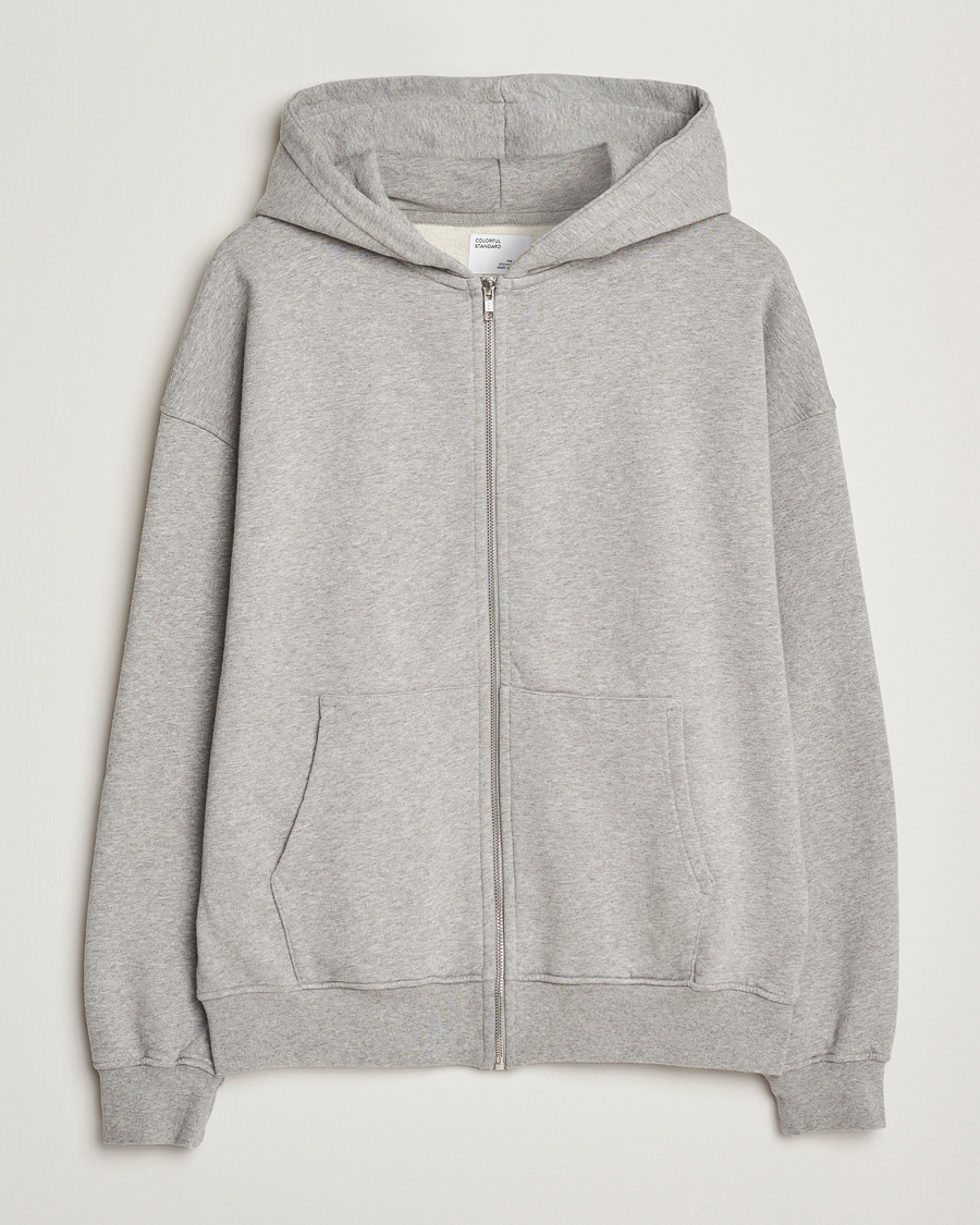 Herre | Trøjer | Colorful Standard | Classic Organic Full Zip Hoodie Heather Grey