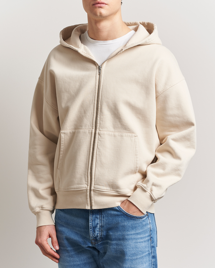 Herre | Trøjer | Colorful Standard | Organic Full Zip Hoodie Ivory White