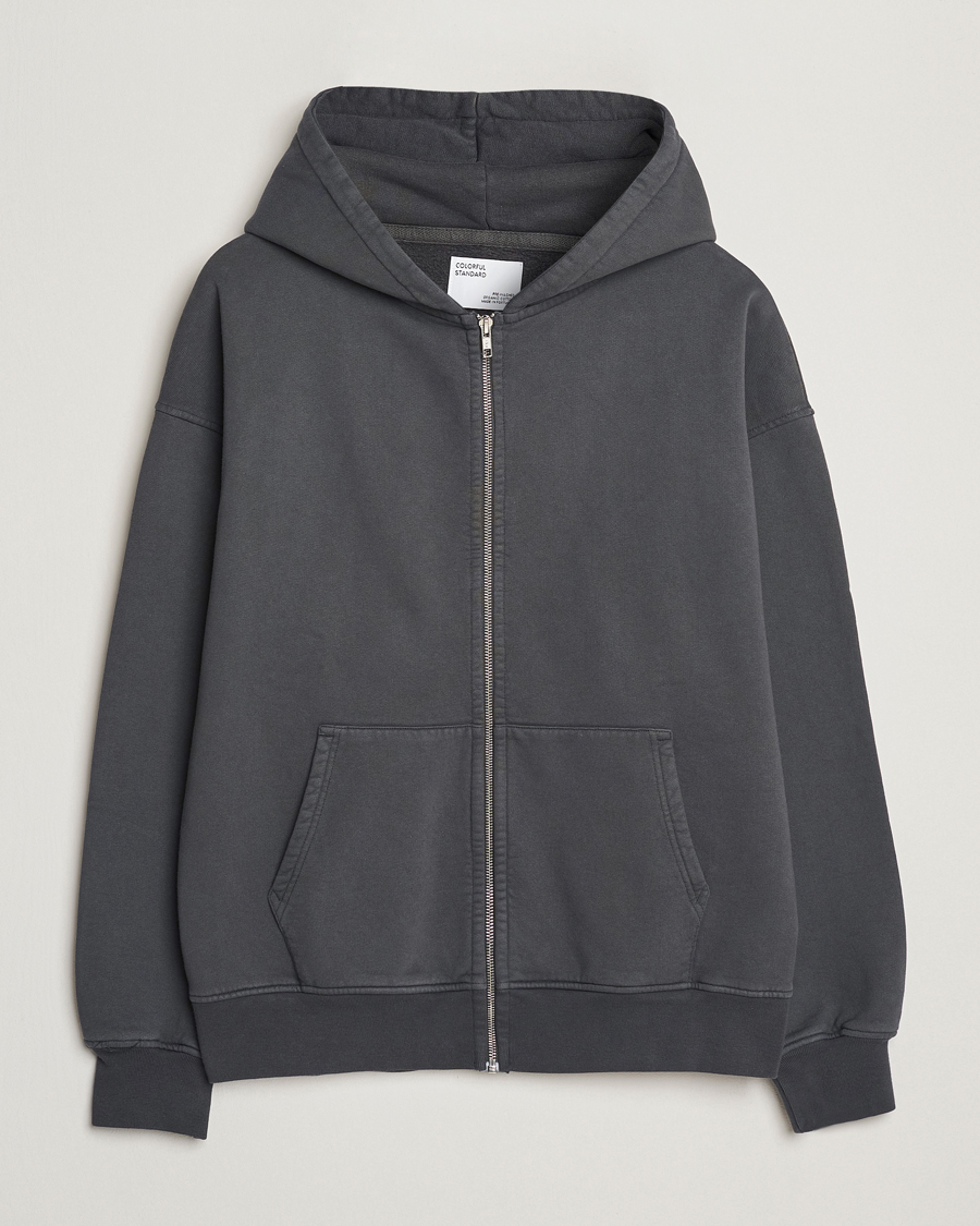 Herre | Trøjer | Colorful Standard | Classic Organic Full Zip Hoodie Lava Grey