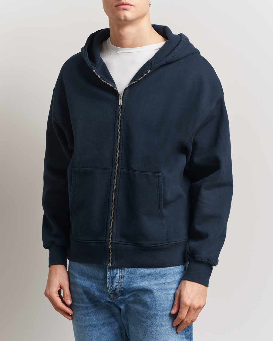Herre | Trøjer | Colorful Standard | Classic Organic Full Zip Hoodie Navy Blue