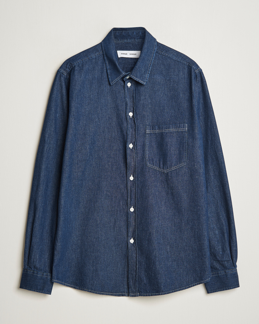 Herre | Skjorter | Samsøe Samsøe | Ryan Chambray Shirt Salute Blue