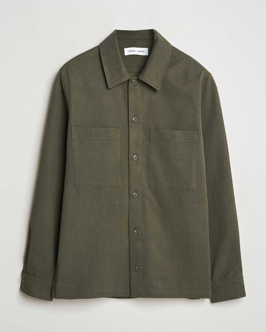Herre | Skjorter | Samsøe Samsøe | Sataka Overshirt Forest Night