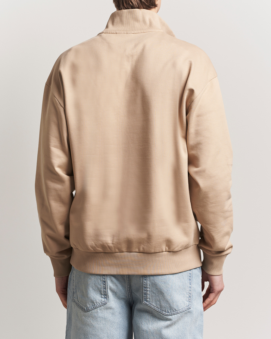 Herre | Trøjer | HUGO | Neeler Half Zip Sweatshirt Medium Beige
