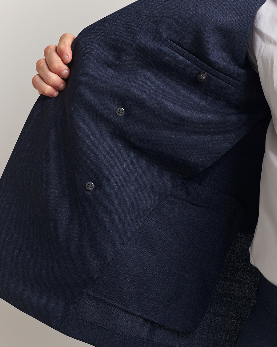 Herre | Jakkesæt | BOSS BLACK | Huge Wool Double Breasted Suit Navy