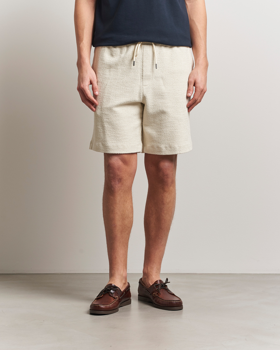 Herre | Shorts | BOSS BLACK | Leoni Terry Sweatshorts Open White