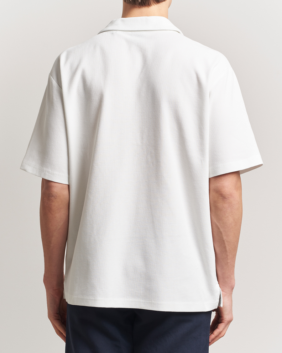 Herre | Skjorter | BOSS ORANGE | Waffle Short Sleeve Shirt Natural