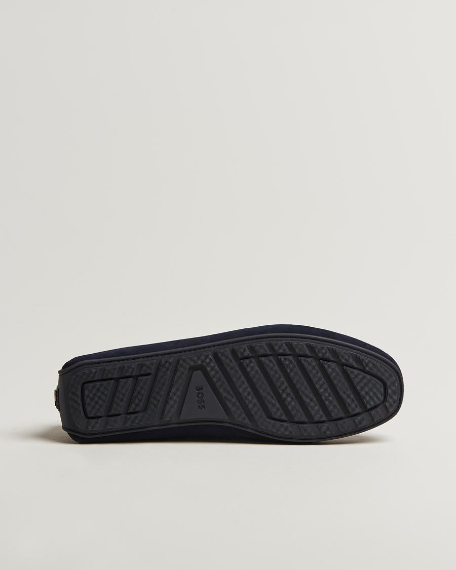 Herre | Loafers | BOSS BLACK | Noel Suede Moccasin Dark Blue