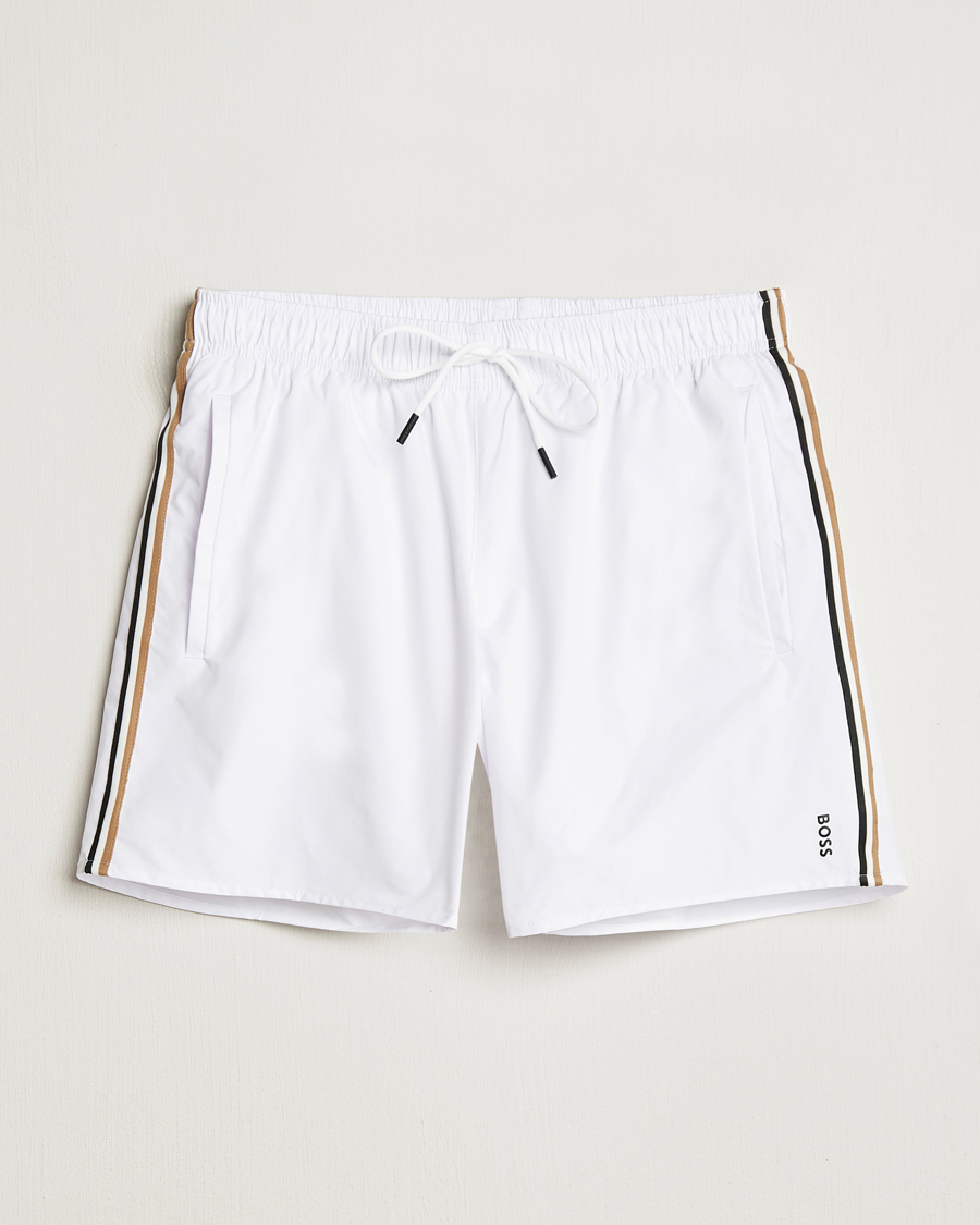 Herre | Badebukser | BOSS BLACK | Iconic Swimshort White