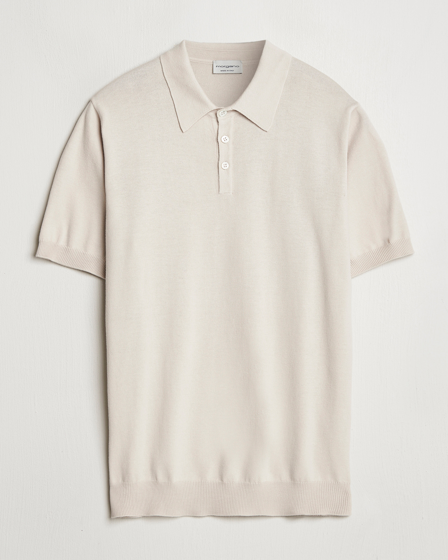 Herre | Polotrøjer | Morgano | Supersoft Egyptian Cotton Polo Light Beige