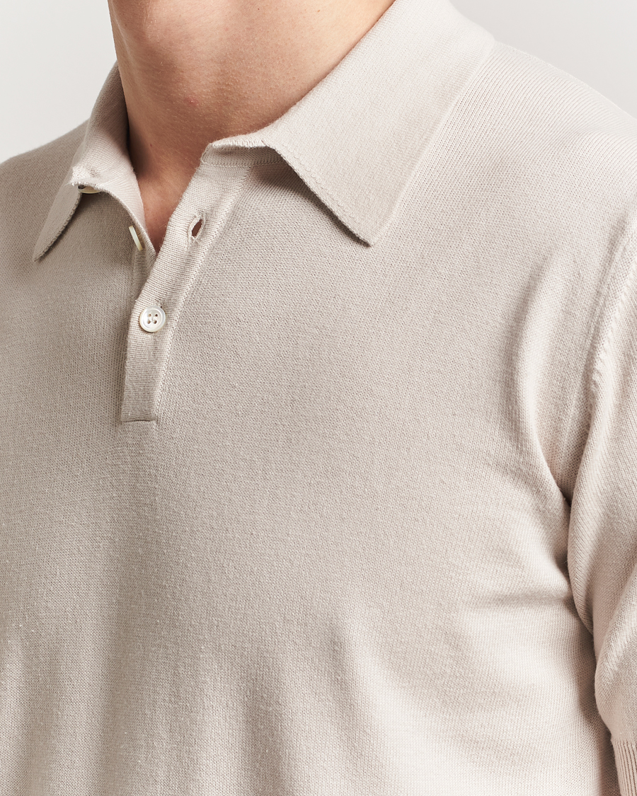 Herre | Polotrøjer | Morgano | Supersoft Egyptian Cotton Polo Light Beige