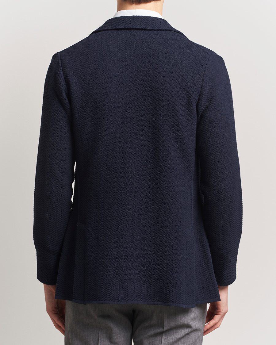 Herre | Blazere & jakker | Lardini | Knitted Cotton Structured Blazer Navy