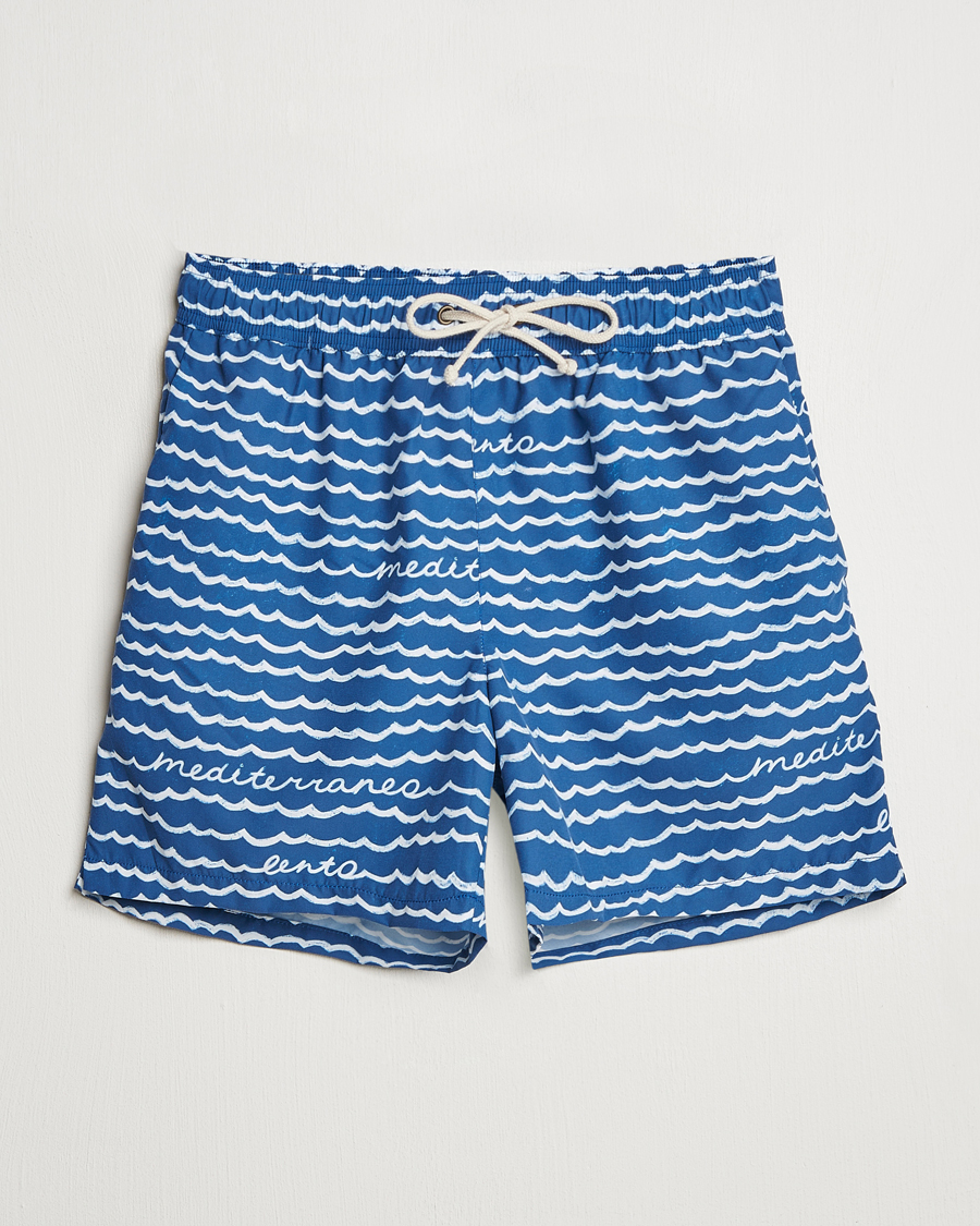 Herre | Badebukser | Ripa Ripa | Printed Swimshorts Blue