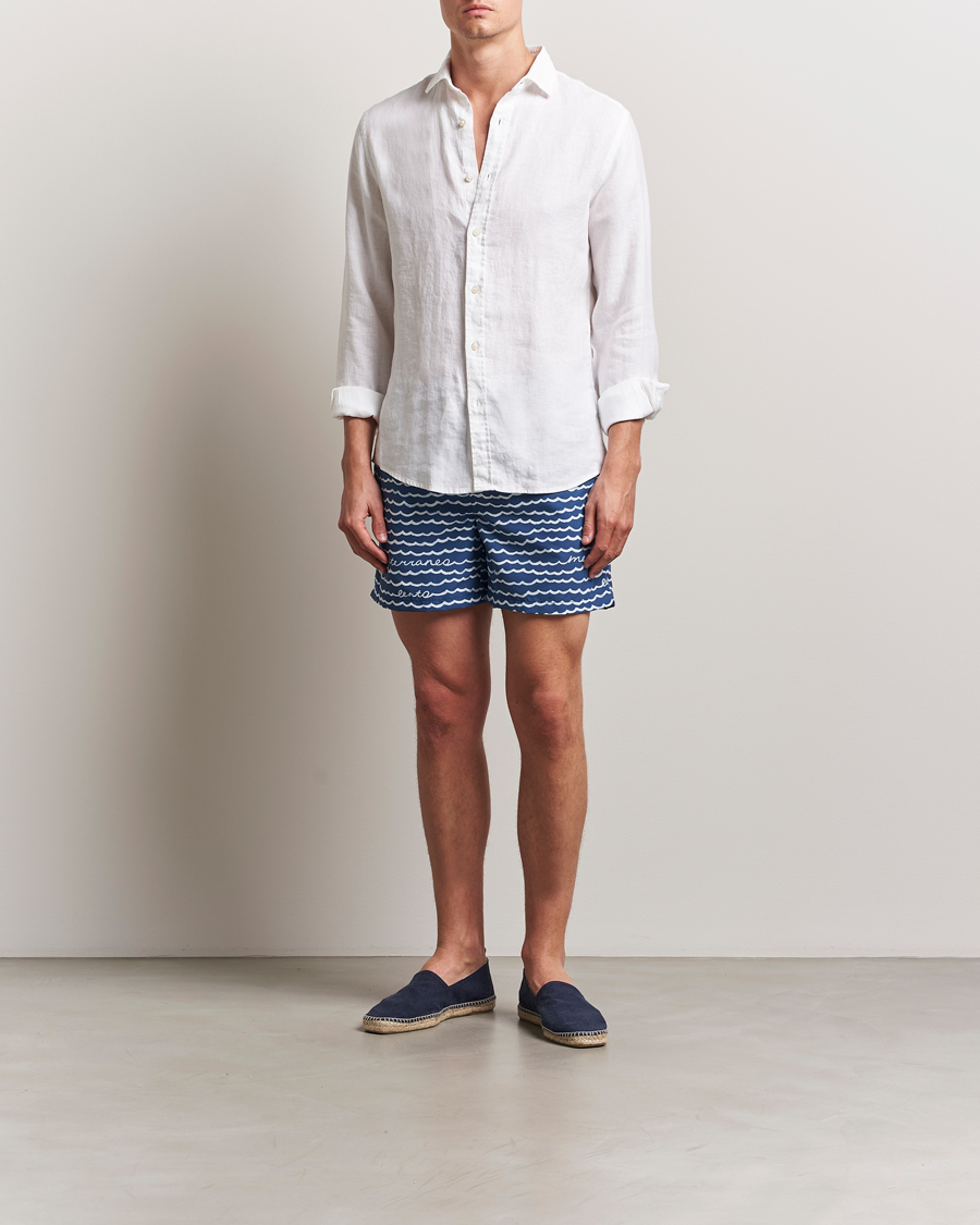 Herre | Badebukser | Ripa Ripa | Printed Swimshorts Blue