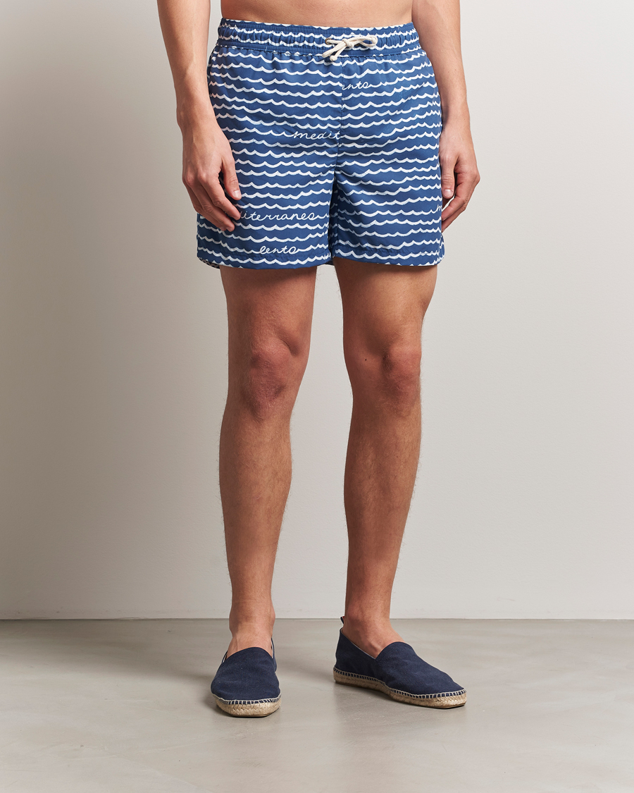Herre | Badebukser | Ripa Ripa | Printed Swimshorts Blue