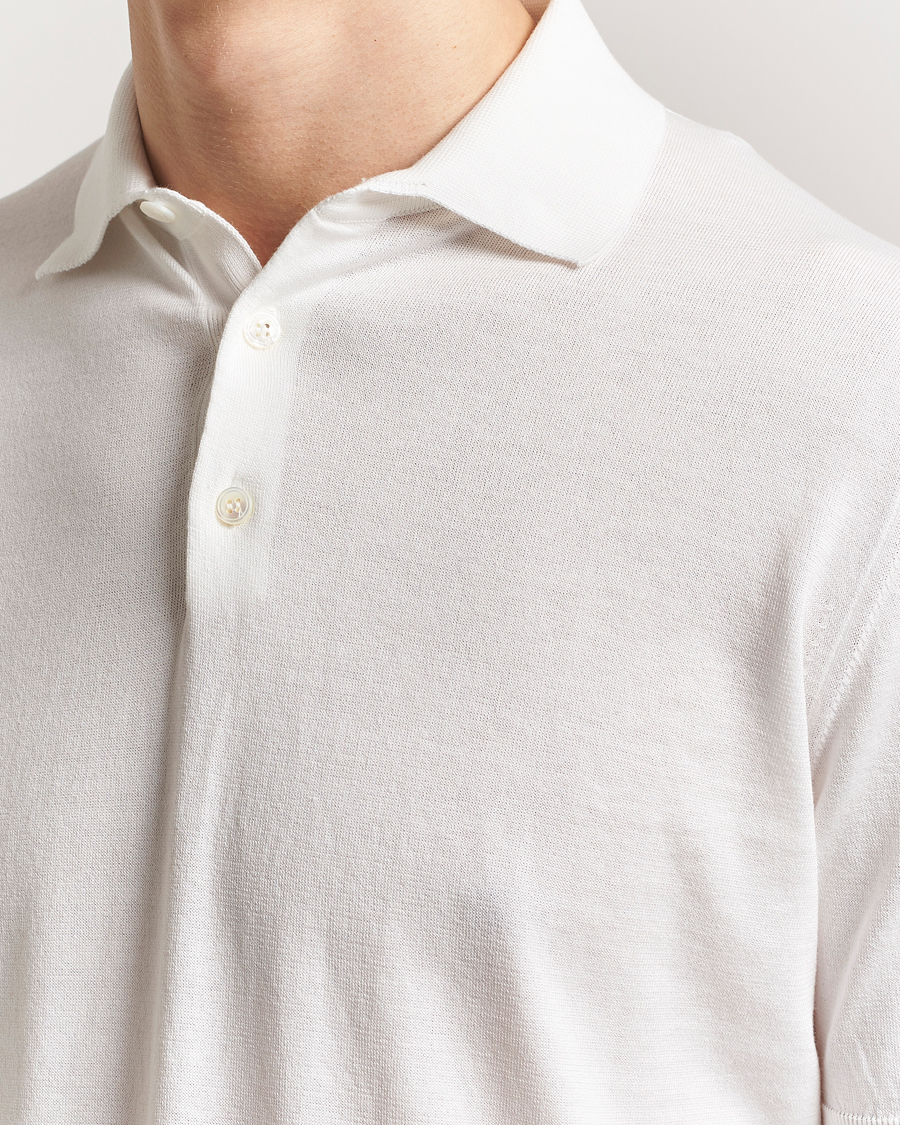 Herre | Polotrøjer | Lardini | Knitted Cotton Polo White