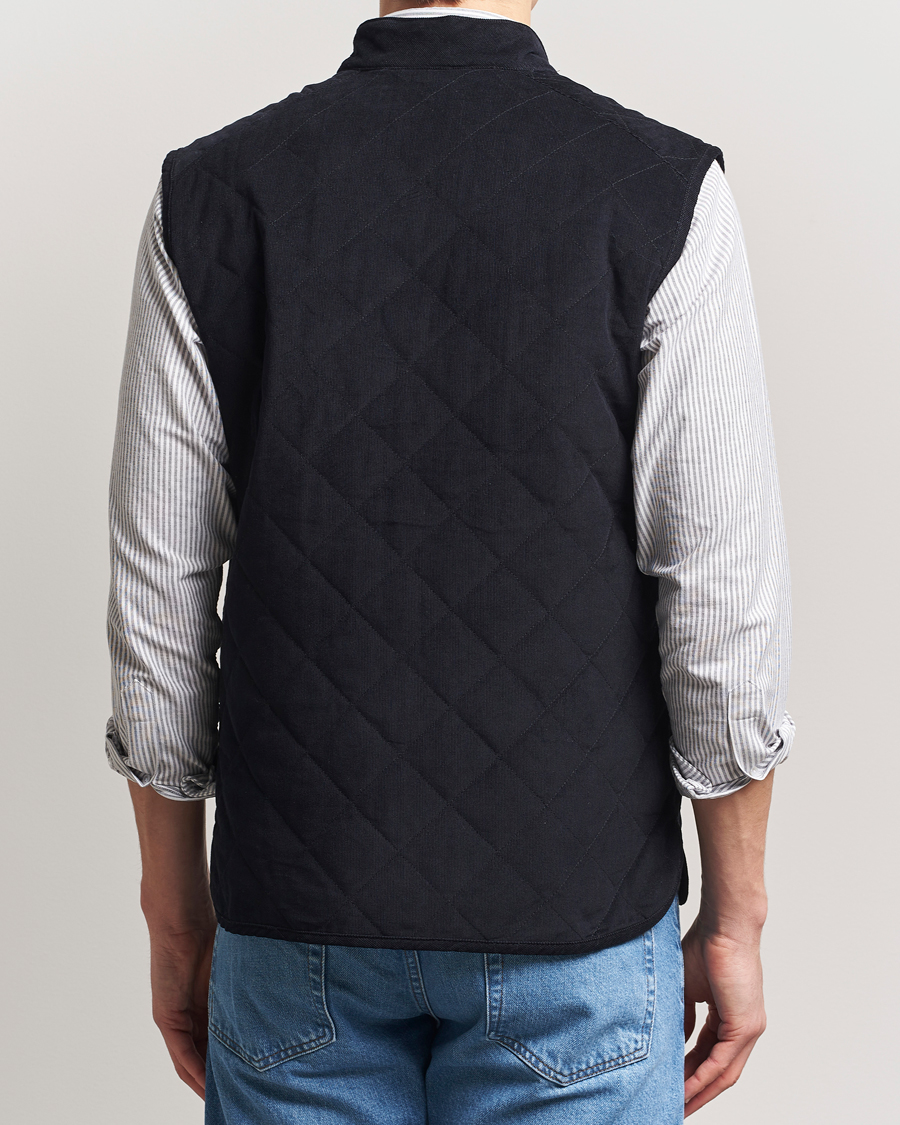 Herre | Veste | Morris | Teddy Quilted Cord Vest Navy