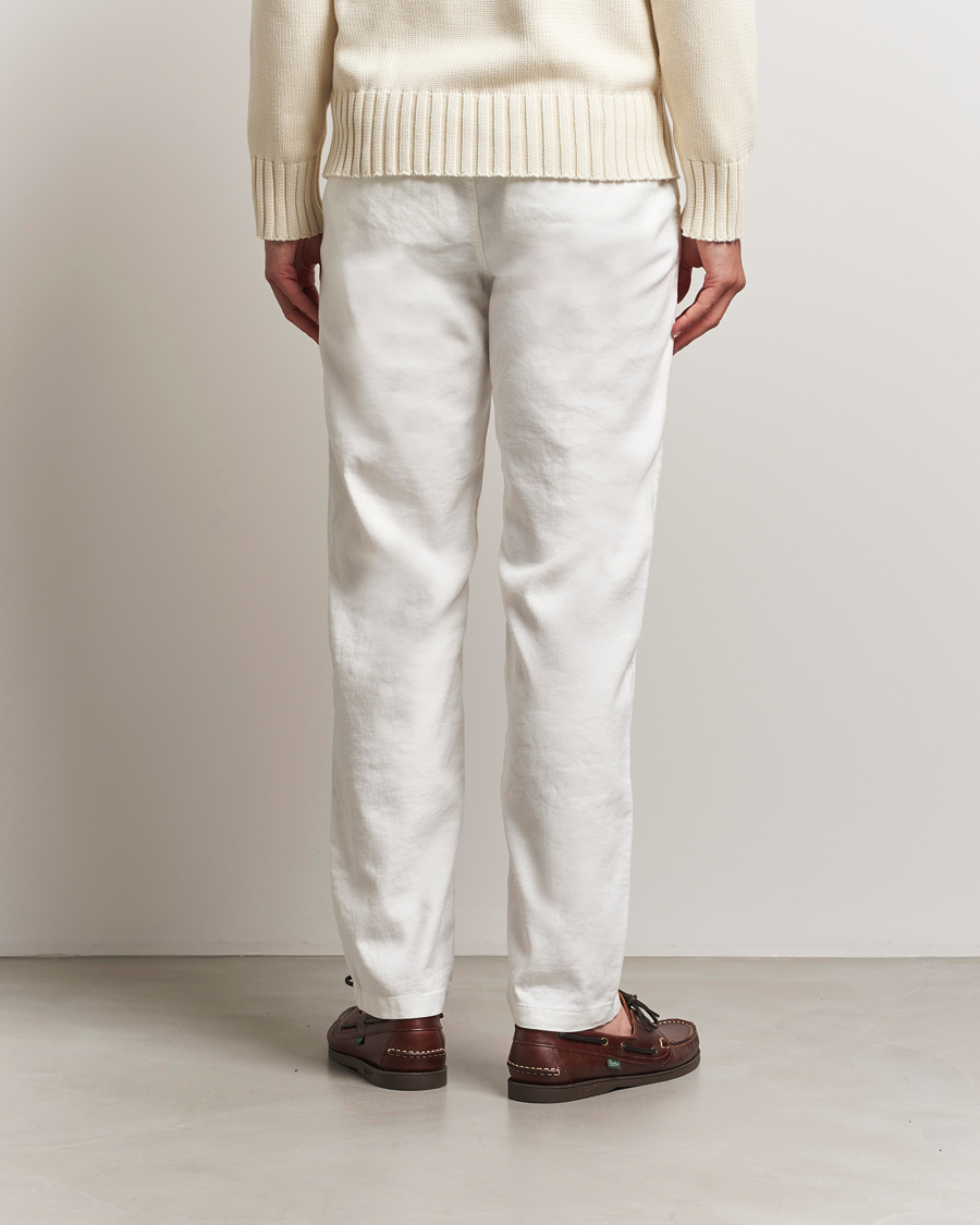 Herre | Bukser | Morris | Fenix Linen/Cotton Trousers Off White
