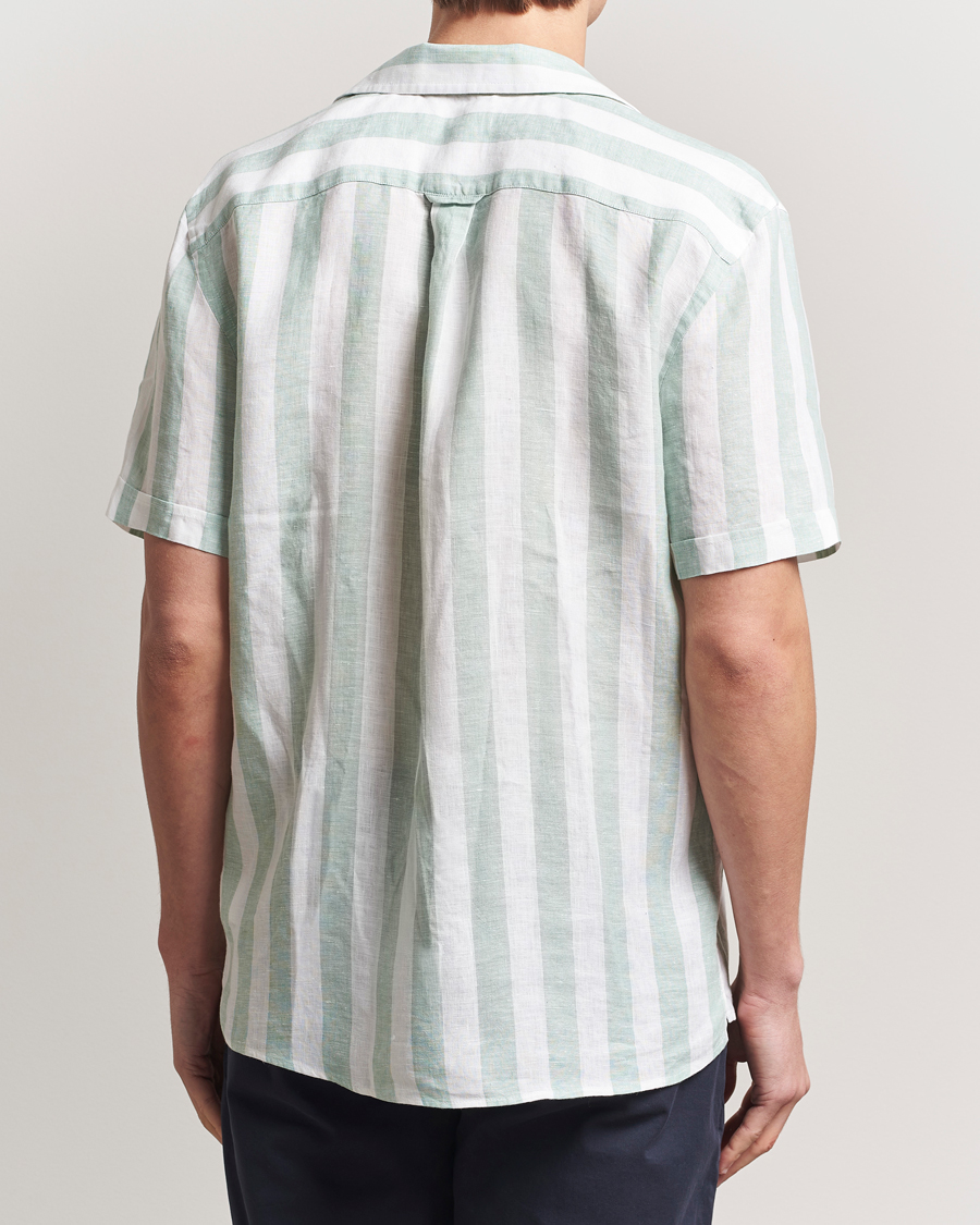 Herre | Skjorter | Morris | Resort Linen Shirt Green