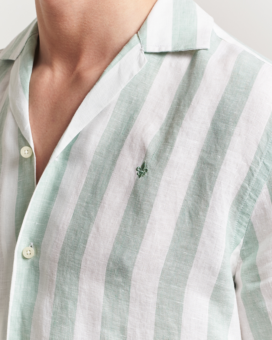 Herre | Skjorter | Morris | Resort Linen Shirt Green