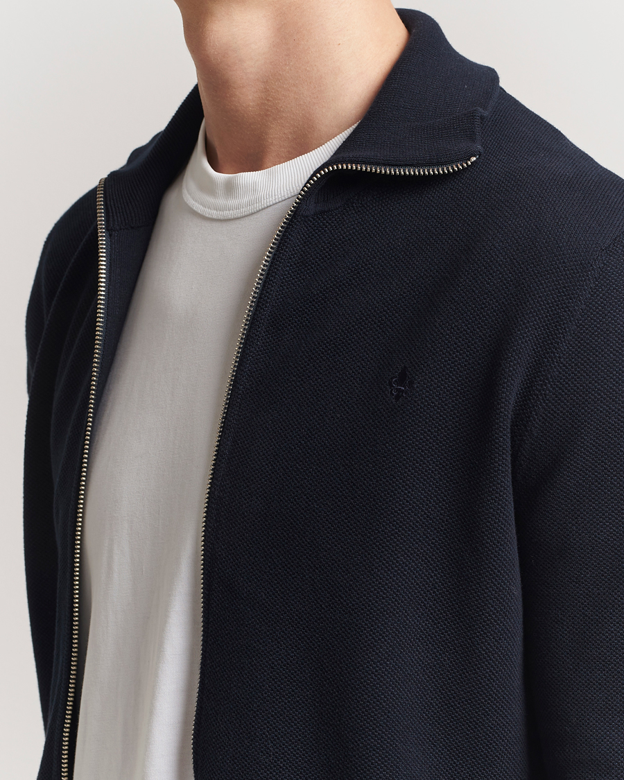 Herre | Trøjer | Morris | Jake Zip Cardigan Dark Blue