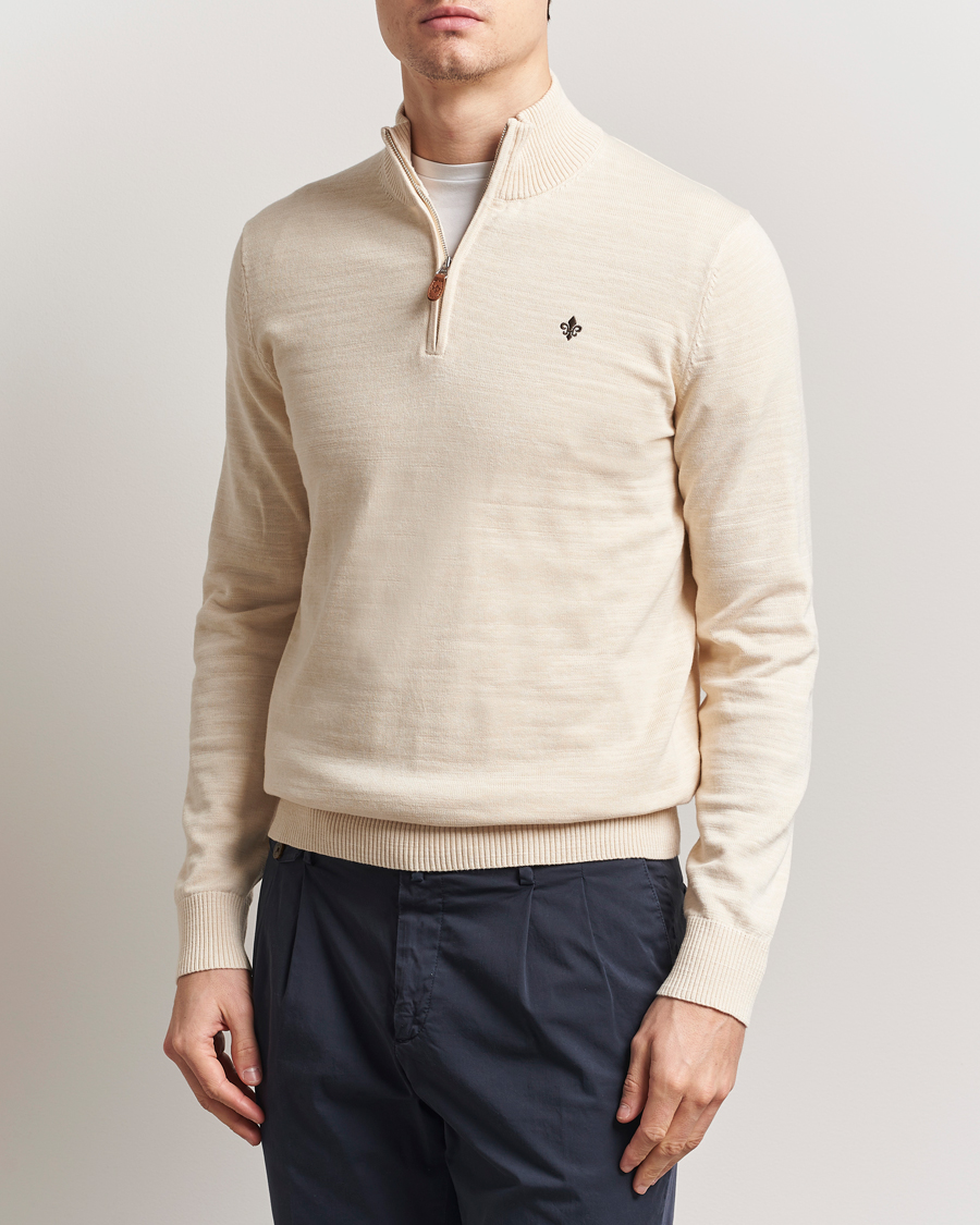 Herre | Trøjer | Morris | Randall Half Zip Off White
