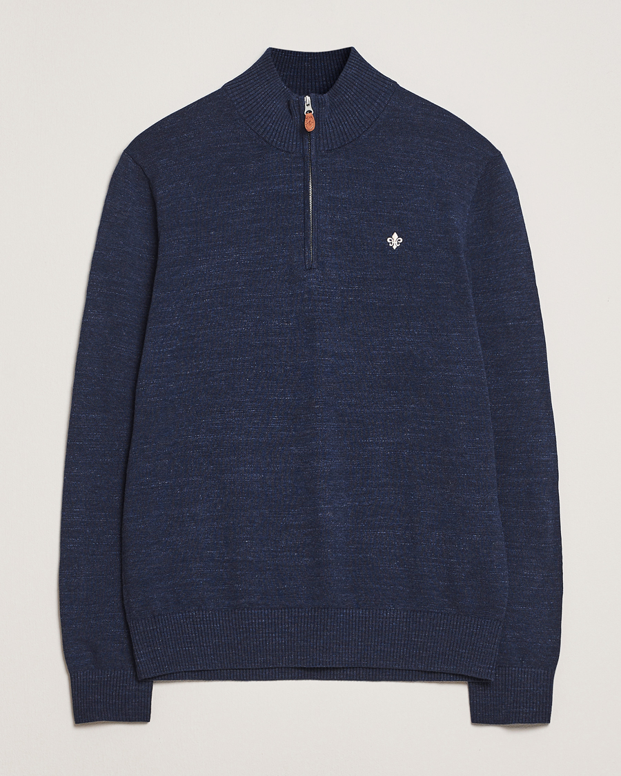 Herre | Trøjer | Morris | Randall Half Zip Dark Blue