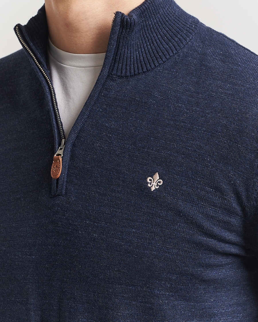 Herre | Trøjer | Morris | Randall Half Zip Dark Blue