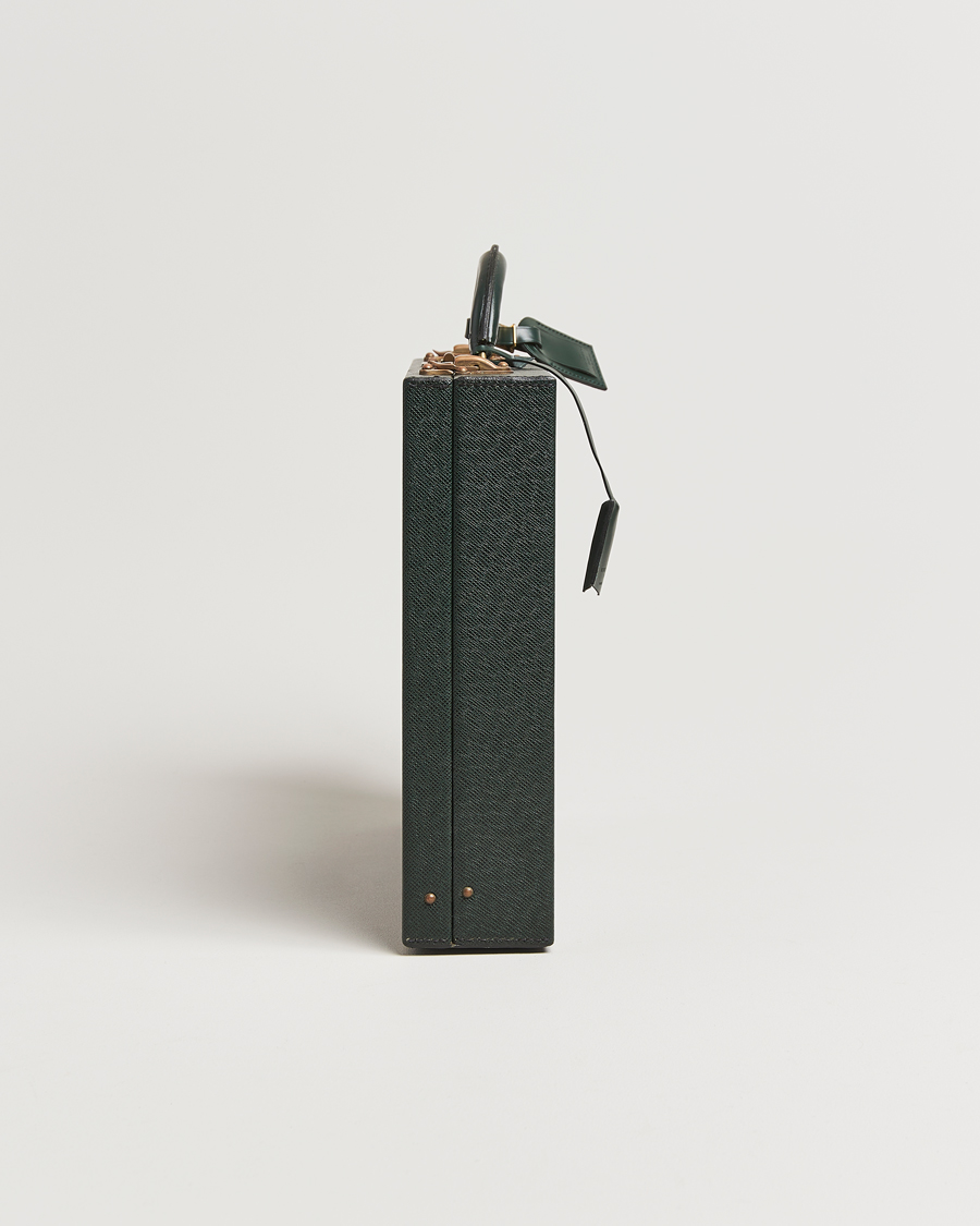 Herre | Pre-Owned & Vintage Bags | Louis Vuitton Pre-Owned | Diplomat Briefcase Taiga Green