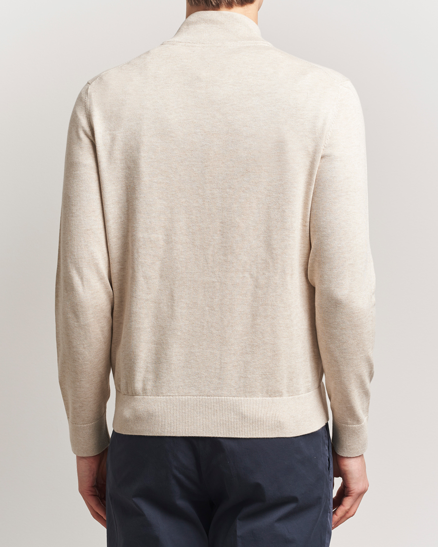 Herre | Trøjer | Morris | Riley Cotton Half Zip Khaki