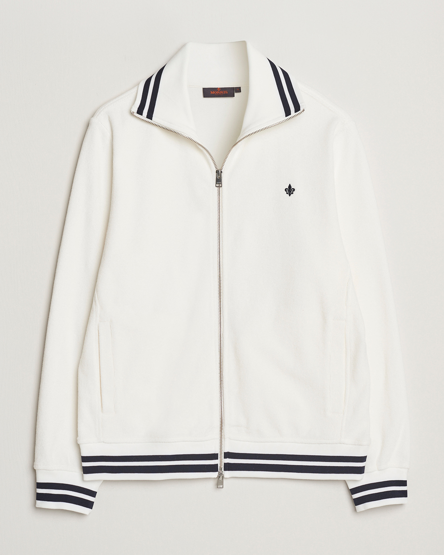 Herre | Trøjer | Morris | Reedford Terry Zip Cardigan Off White