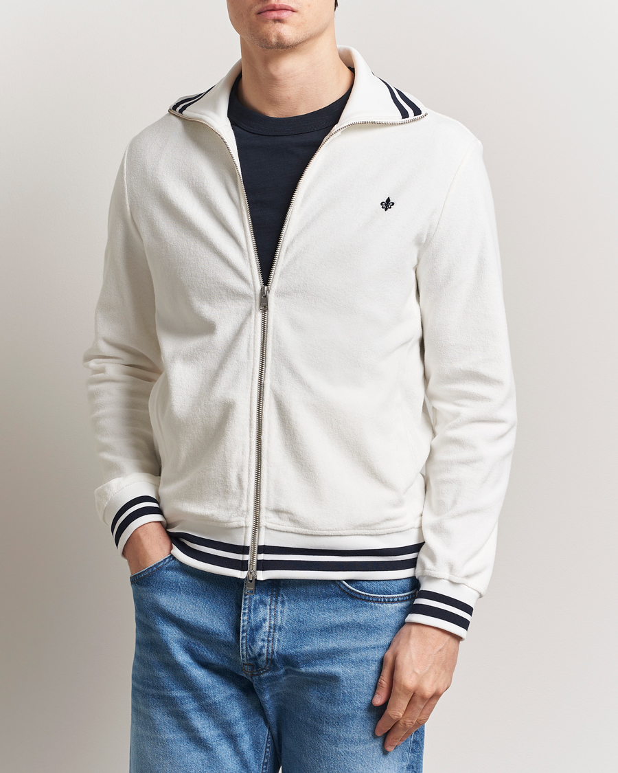 Herre | Trøjer | Morris | Reedford Terry Zip Cardigan Off White