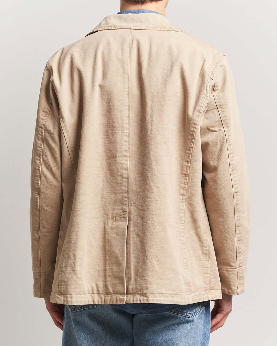 Herre | Jakker | Baracuta | Garment Dyed Canvas Peacoat British Khaki