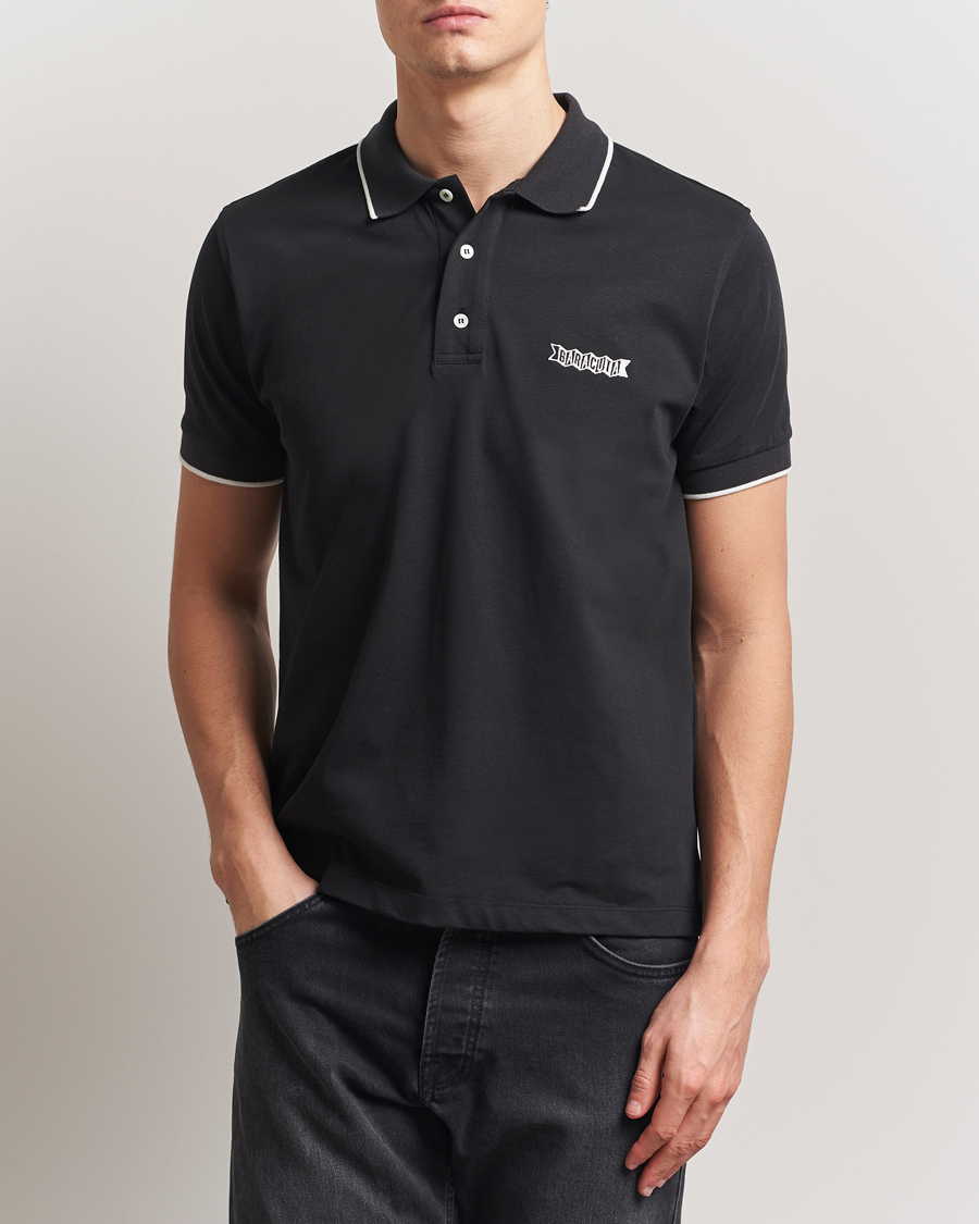 Herre | Polotrøjer | Baracuta | Short Sleeve Cotton Jersey Polo Black