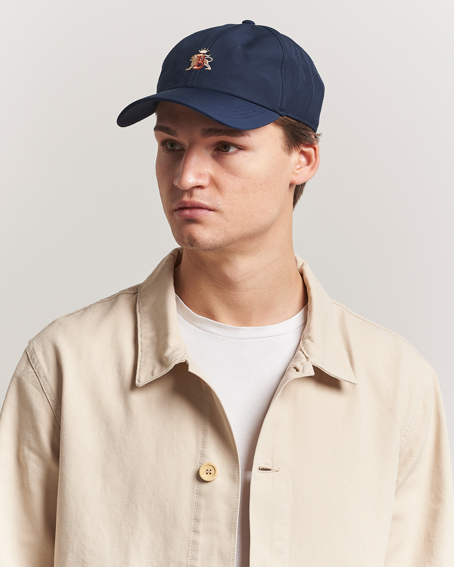 Herre | Baracuta Baracuta Cloth Baseball Cap Navy | Baracuta | Cloth Baseball Cap Navy