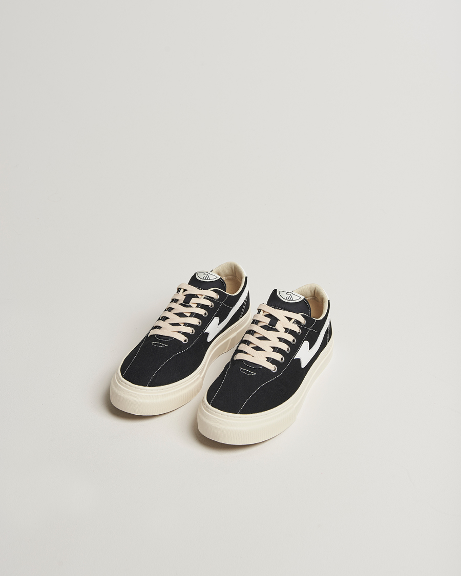 Herre | Sneakers | Stepney Workers Club | Dellow S-Strike Cupsole Canvas Sneaker Black/White