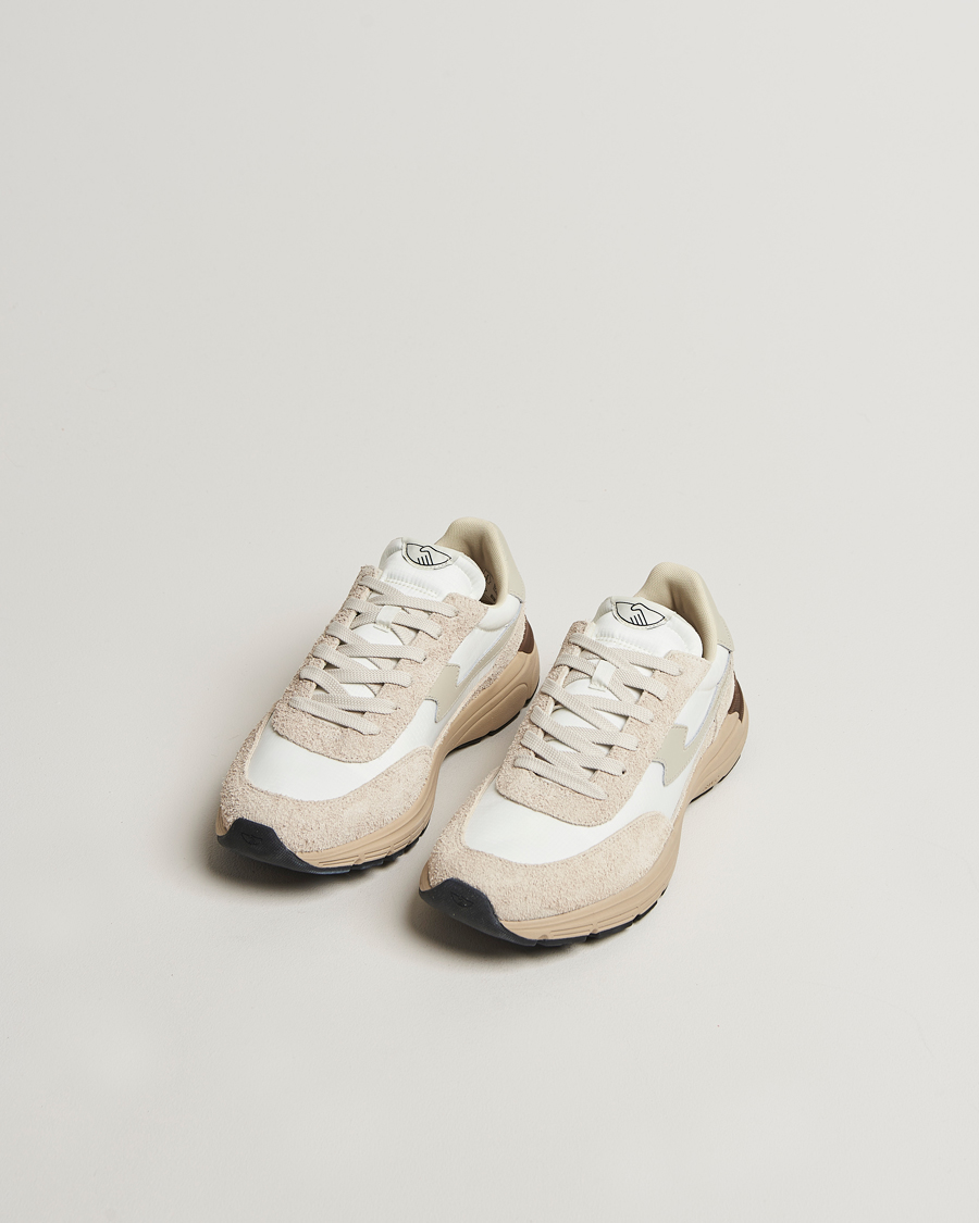 Herre | Sneakers | Stepney Workers Club | Osier S-Strike Suede Mix Runner Sneaker Spring White