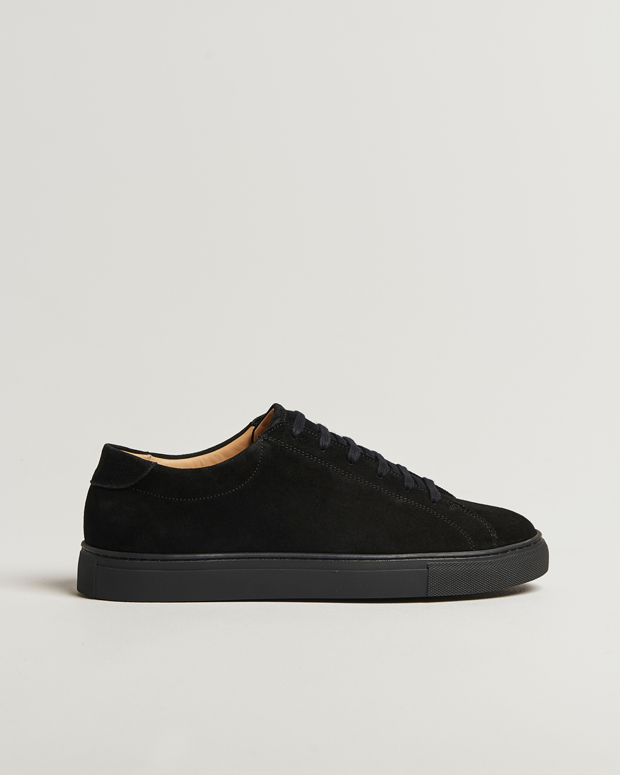 Herre | Sneakers | Myrqvist | Oaxen Monochrome II Sneaker Black Suede