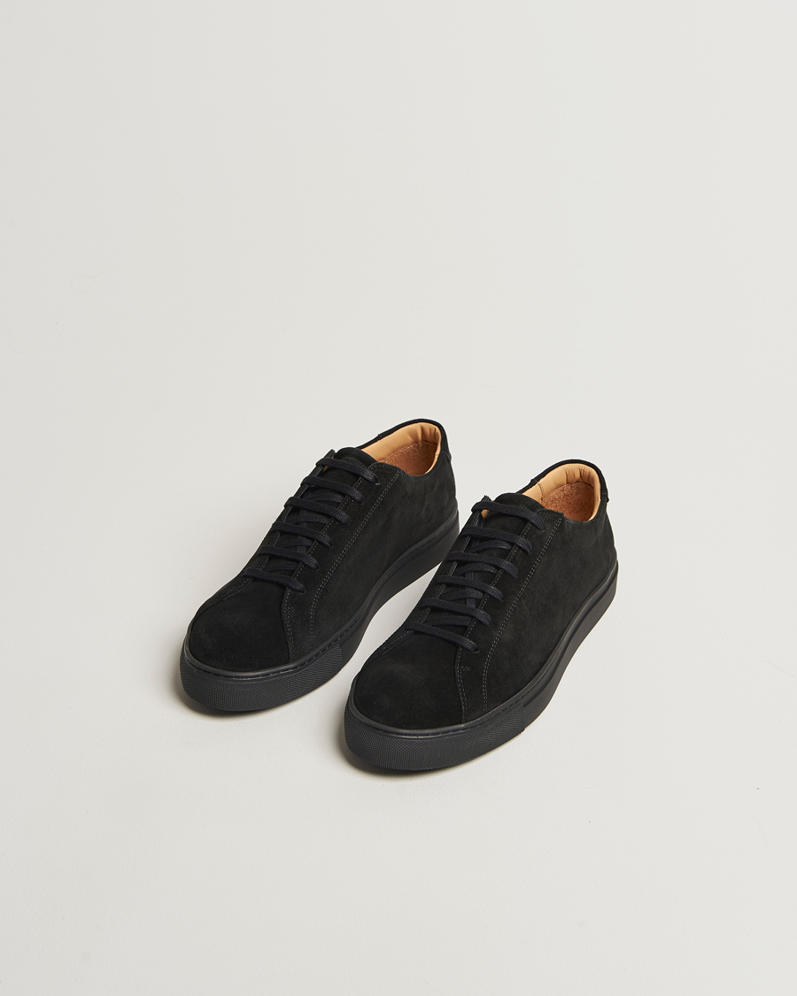 Herre | Sneakers | Myrqvist | Oaxen Monochrome II Sneaker Black Suede
