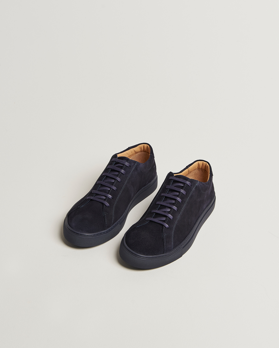 Herre | Sneakers | Myrqvist | Oaxen Monochrome II Sneaker Navy Suede