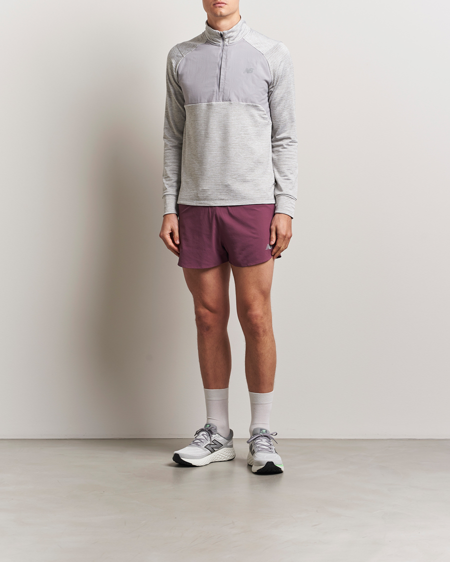 Herre | Trøjer | New Balance Running | Heat Grid Half Zip Athletic Grey