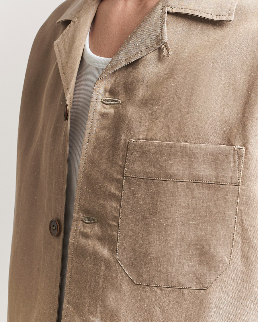 Herre | Skjorter | CDLP | Camp Collar Shirt Hazel Beige
