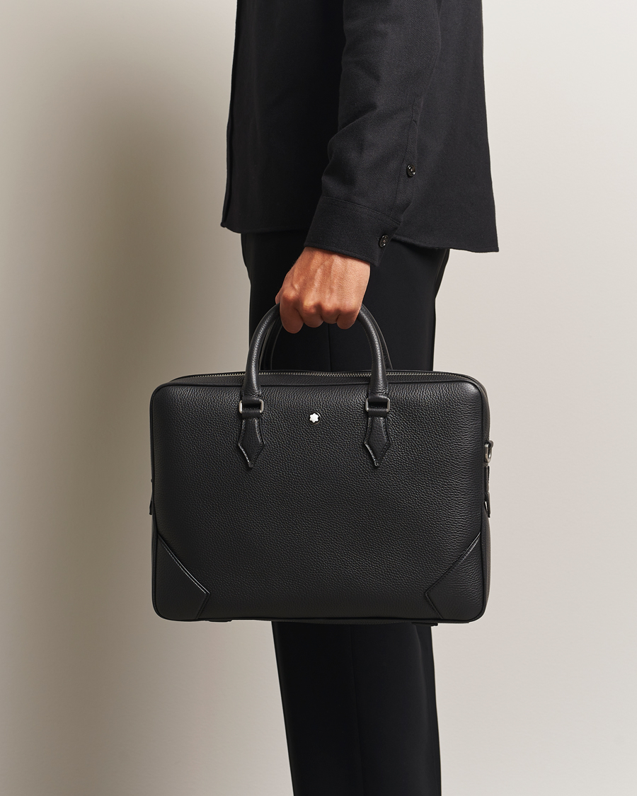 Herre | Tasker | Montblanc | Soft Grain Document Case Black