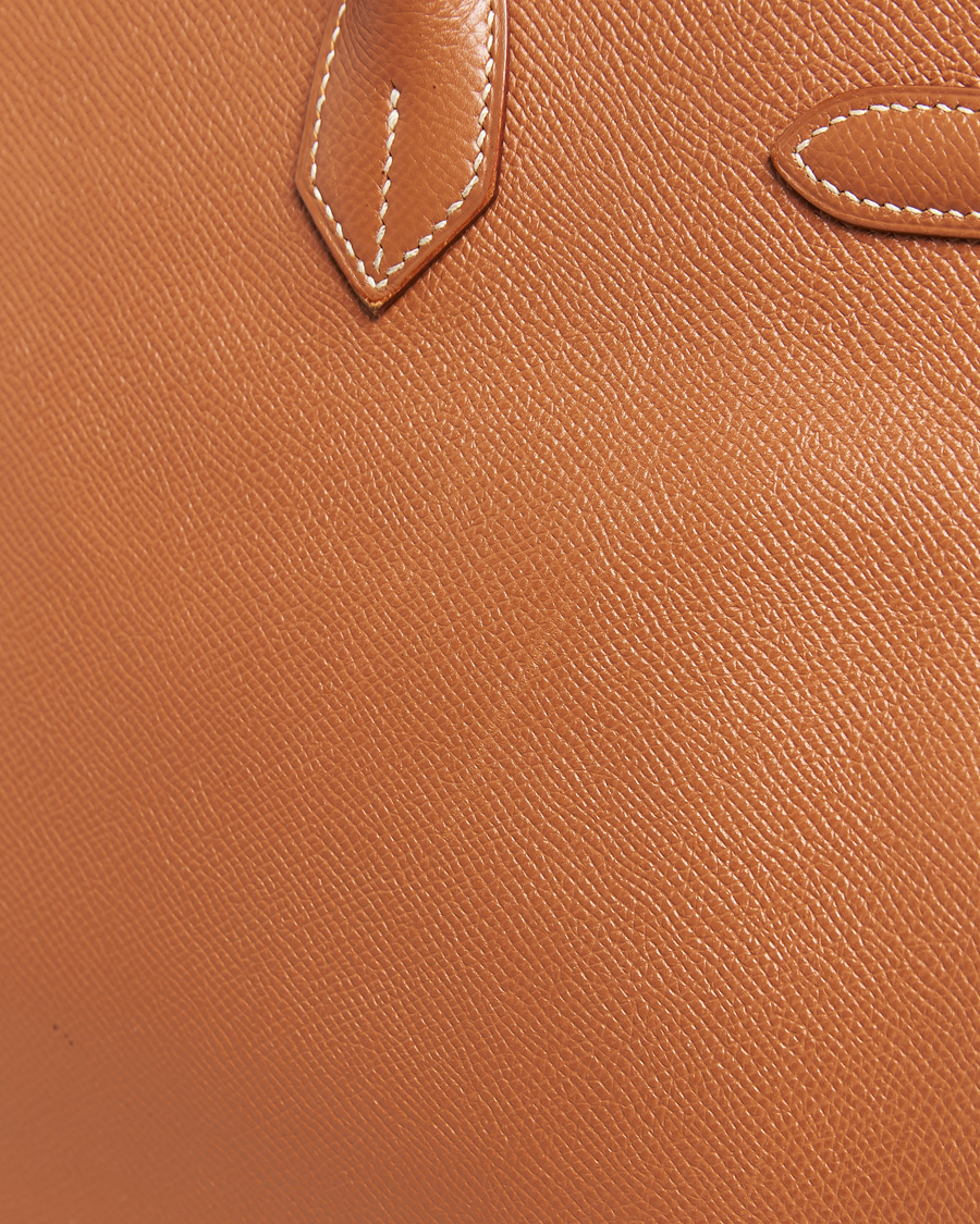 Herre | Hermès Pre-Owned Birkin 35 Handbag Courchevel Gold | Hermès Pre-Owned | Birkin 35 Handbag Courchevel Gold