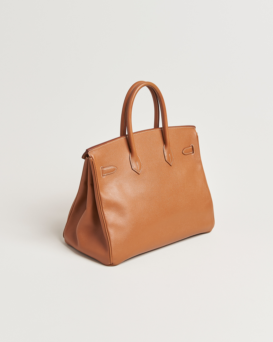 Herre | Hermès Pre-Owned Birkin 35 Handbag Courchevel Gold | Hermès Pre-Owned | Birkin 35 Handbag Courchevel Gold