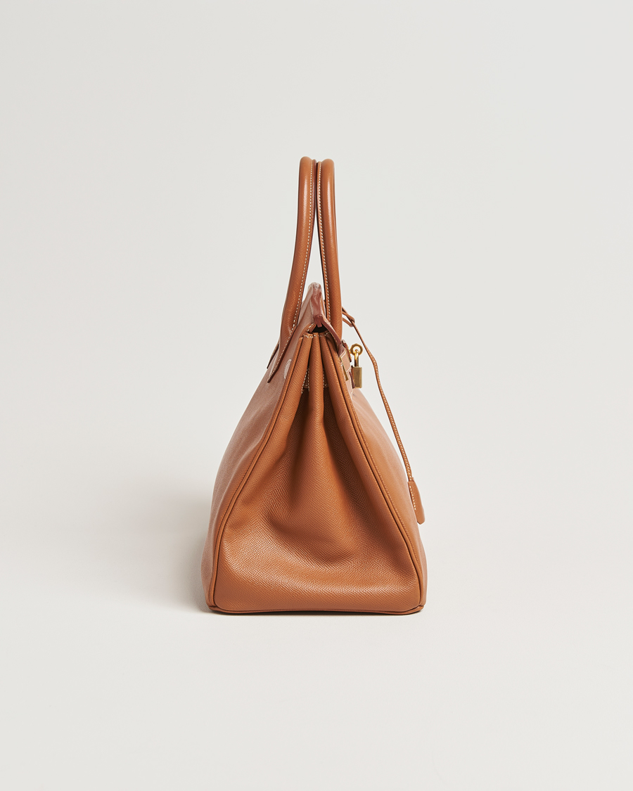 Herre | Hermès Pre-Owned Birkin 35 Handbag Courchevel Gold | Hermès Pre-Owned | Birkin 35 Handbag Courchevel Gold